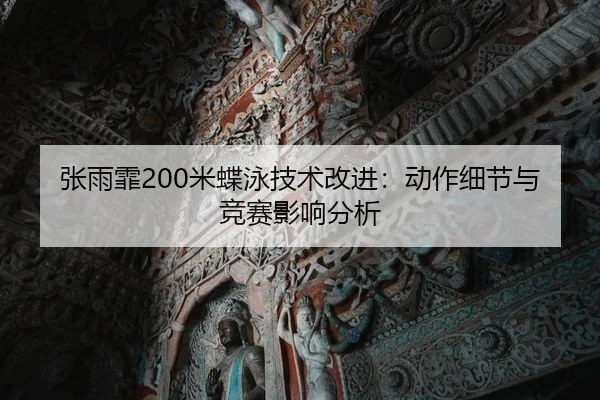 张雨霏200米蝶泳技术改进：动作细节与竞赛影响分析